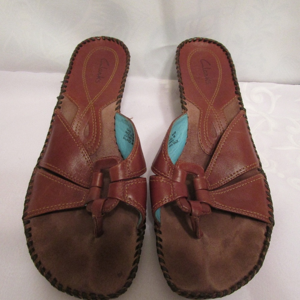 Clarks Slip On Slide Wedge